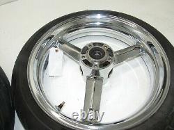 00 01 02 03 Suzuki Gsxr 750 01 02 03 Gsxr 600 Oem Chrome Front Wheel Rear Wheel