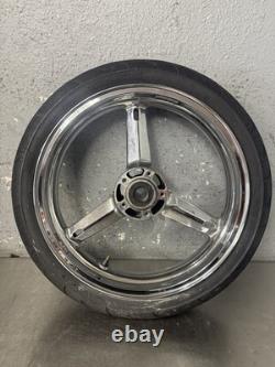 01-05 SUZUKI GSXR 600 GSXR 750 OEM FRONT WHEEL RIM Straight Clean Chrome