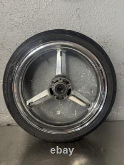 01-05 SUZUKI GSXR 600 GSXR 750 OEM FRONT WHEEL RIM Straight Clean Chrome