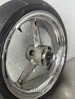 01-05 SUZUKI GSXR 600 GSXR 750 OEM FRONT WHEEL RIM Straight Clean Chrome