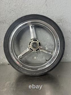 01-05 SUZUKI GSXR 600 GSXR 750 OEM FRONT WHEEL RIM Straight Clean Chrome