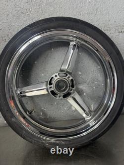 01-05 SUZUKI GSXR 600 GSXR 750 OEM FRONT WHEEL RIM Straight Clean Chrome