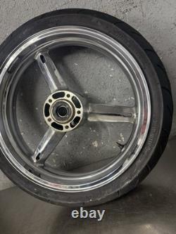 01-05 SUZUKI GSXR 600 GSXR 750 OEM FRONT WHEEL RIM Straight Clean Chrome