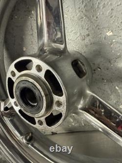 01-05 SUZUKI GSXR 600 GSXR 750 OEM FRONT WHEEL RIM Straight Clean Chrome