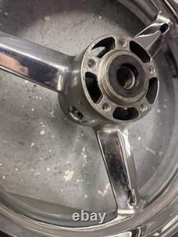 01-05 SUZUKI GSXR 600 GSXR 750 OEM FRONT WHEEL RIM Straight Clean Chrome