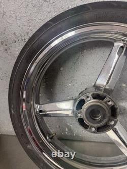 01-05 SUZUKI GSXR 600 GSXR 750 OEM FRONT WHEEL RIM Straight Clean Chrome