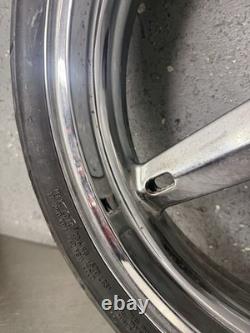 01-05 SUZUKI GSXR 600 GSXR 750 OEM FRONT WHEEL RIM Straight Clean Chrome