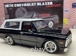 1/18 ACME 1972 Chevrolet Blazer Black White Top 2WD Custom A1807709 In Stock