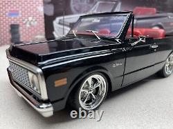 1/18 ACME 1972 Chevrolet Blazer Black White Top 2WD Custom A1807709 In Stock