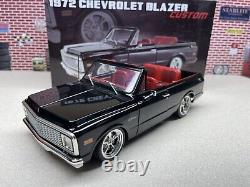 1/18 ACME 1972 Chevrolet Blazer Black White Top 2WD Custom A1807709 In Stock