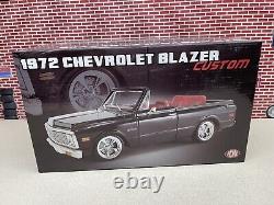 1/18 ACME 1972 Chevrolet Blazer Black White Top 2WD Custom A1807709 In Stock