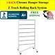 1 RACK Chrome Hanger Rack Storage System 7 Tier Rolling Wheels Z-TRUCK