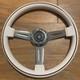 14 After Market Custom Nardi Replica Steering Wheel White & Chrome + Shift Knob