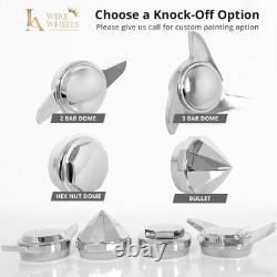 14x7 LA Wire Standard 100-Spoke Straight Lace Candy Blue/ White/Chrome (A04)