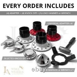 14x7 LA Wire Standard 100-Spoke Straight Lace Candy Blue/ White/Chrome (A09)