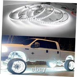 15.5in Pure White Wheel Ring Lights, 576Leds Double Row Super pure white-15in
