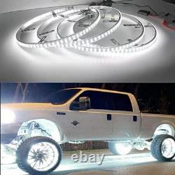 15.5in Pure White Wheel Ring Lights, 576Leds Double Row Super pure white-15in