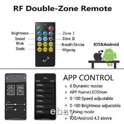 15.5in Pure White Wheel Ring Lights, 576Leds Double Row Super pure white-15in