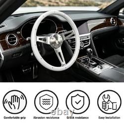 15 Inch Steering Wheel, 6 Bolt 3 Spokes Chrome-Plated