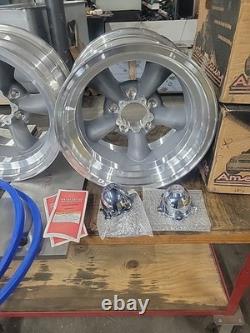15x8.5 Chevy Corvette New USA Made American Racing Torq Thrust D 4 3/4 Bs 3 3/4