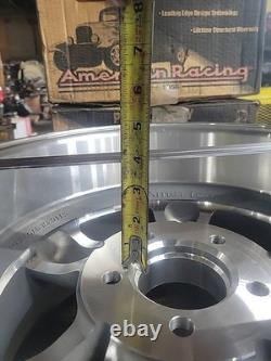 15x8.5 Chevy Corvette New USA Made American Racing Torq Thrust D 4 3/4 Bs 3 3/4