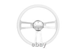 18 Chrome 3-Spoke Steering Wheel ABS Grip for Kenworth Peterbilt Freightliner