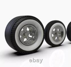 18 Chrome Radir Style Wheels On Whitewall Tires