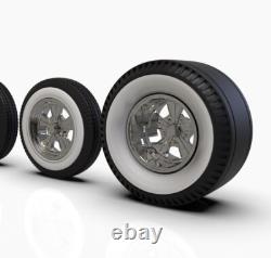18 Chrome Radir Style Wheels On Whitewall Tires
