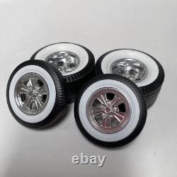 18 Chrome Radir Style Wheels On Whitewall Tires