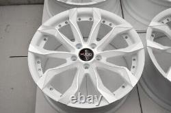 18 White Black Rims 5x114.3 Fit Mustang Accord Civic Elantra Sonata Veloster