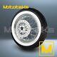 18x3.5 40 Spoke Wheel Stainless For Harley Softail Rear Rim White Tire (tr)