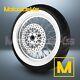 18x3.5 60 Spoke Wheel Stainless For Harley Sportster Dyna Rear White Tire (tr)