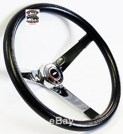 1948-59 Chevy pickup steering wheel Red White Blue Bowtie 13 1/2 Vintage Chrome