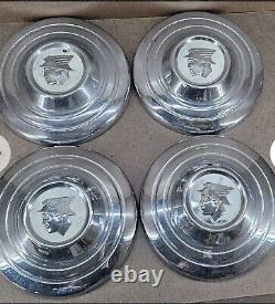 1950's Mercury Dog Dish Hubcaps (4) 1955 1956 1957 10.5 The Messenger