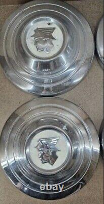 1950's Mercury Dog Dish Hubcaps (4) 1955 1956 1957 10.5 The Messenger
