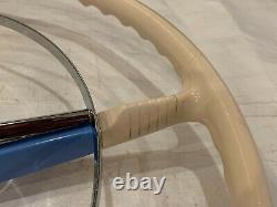 1953 1954 Chevrolet Bel Air 150 210 Steering Wheel Chrome Horn Ring