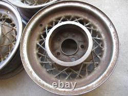 1953-55 Genuine Kelsey Hayes CADILLAC Eldorado Wire Spoke Set of 3 Wheels 15x7