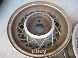 1953-55 Genuine Kelsey Hayes CADILLAC Eldorado Wire Spoke Set of 3 Wheels 15x7