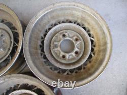 1953-55 Genuine Kelsey Hayes CADILLAC Eldorado Wire Spoke Set of 3 Wheels 15x7