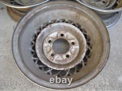 1953-55 Genuine Kelsey Hayes CADILLAC Eldorado Wire Spoke Set of 3 Wheels 15x7
