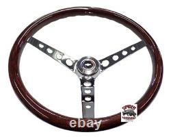 1955-1956 Chevrolet steering wheel RED WHITE BLUE BOWTIE 15 CLASSIC WOOD