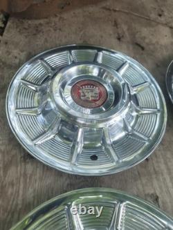 1957 Cadillac Wheel Covers Hubcaps 15 Inch