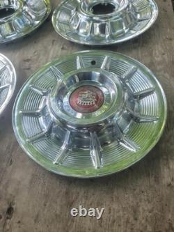 1957 Cadillac Wheel Covers Hubcaps 15 Inch
