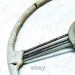 1960 Goliath Factory 16 Inch 16 White Steering Wheel For Recondition Rat Rod