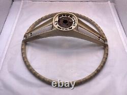 1963 1964 Buick Skylark Steering Wheel Center Horn White Button Cap OEM Vintage