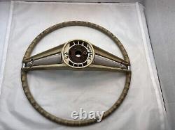 1963 1964 Buick Skylark Steering Wheel Center Horn White Button Cap OEM Vintage