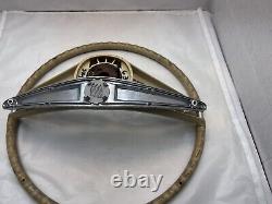 1963 1964 Buick Skylark Steering Wheel Center Horn White Button Cap OEM Vintage