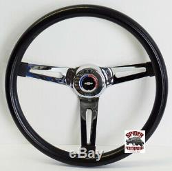 1966 Chevelle steering wheel red white blue BOWTIE 13 1/2 MUSCLE CAR CHROME