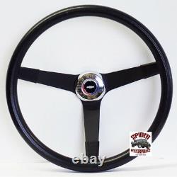 1967-1968 Caprice Impala steering wheel Red White Blue Bow 14 3/4 Vintage Black