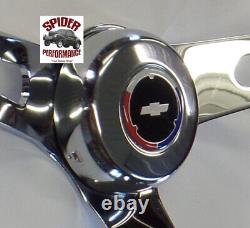 1967-1968 Chevrolet steering wheel Red White Blue BOWTIE 15 MUSCLE CAR WOOD